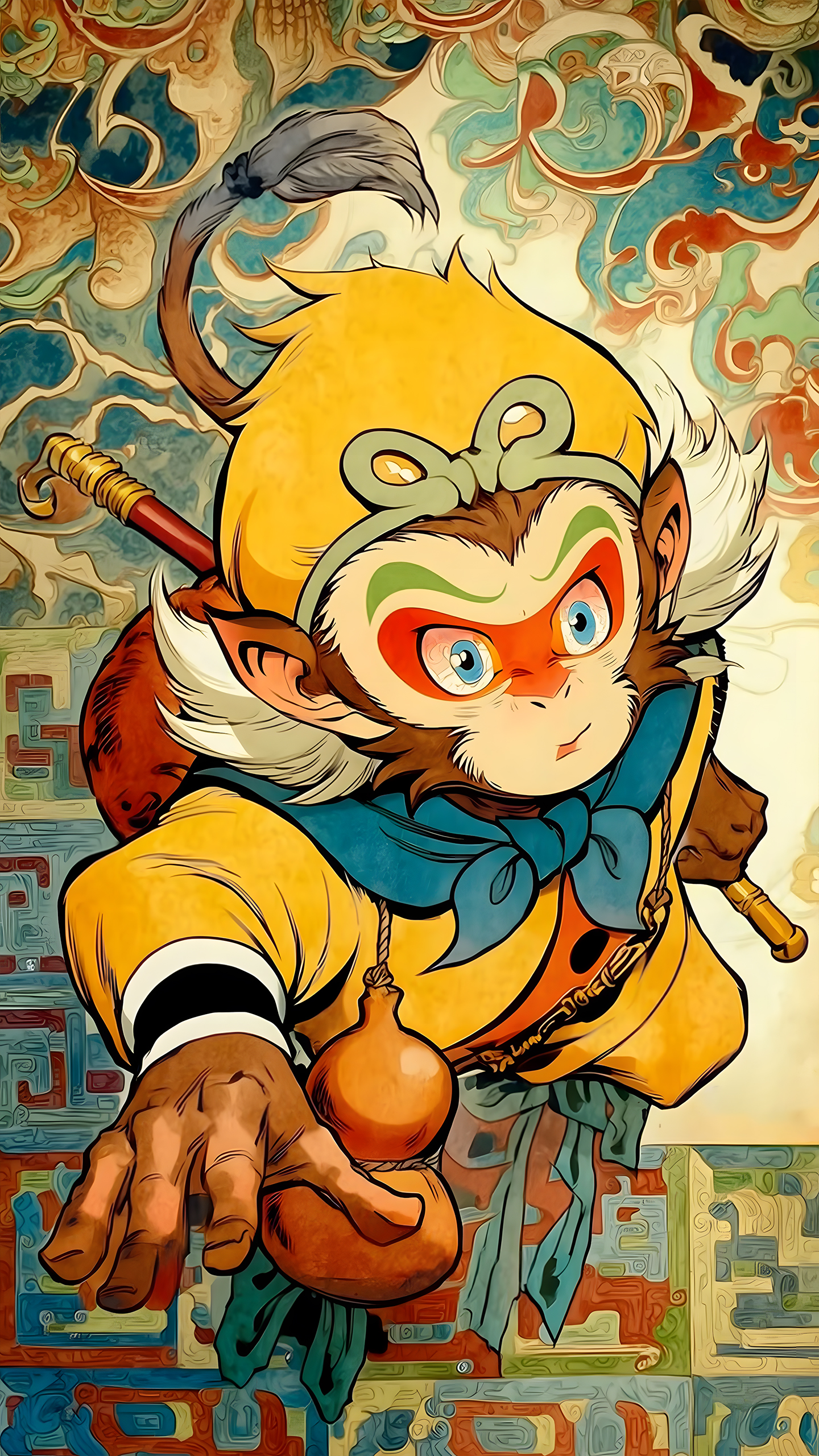This Playful Sun Wukong Art Is Breathtaking: Vibrant Tones + Cute Edge = Fresh Twist on a Legendary Hero!