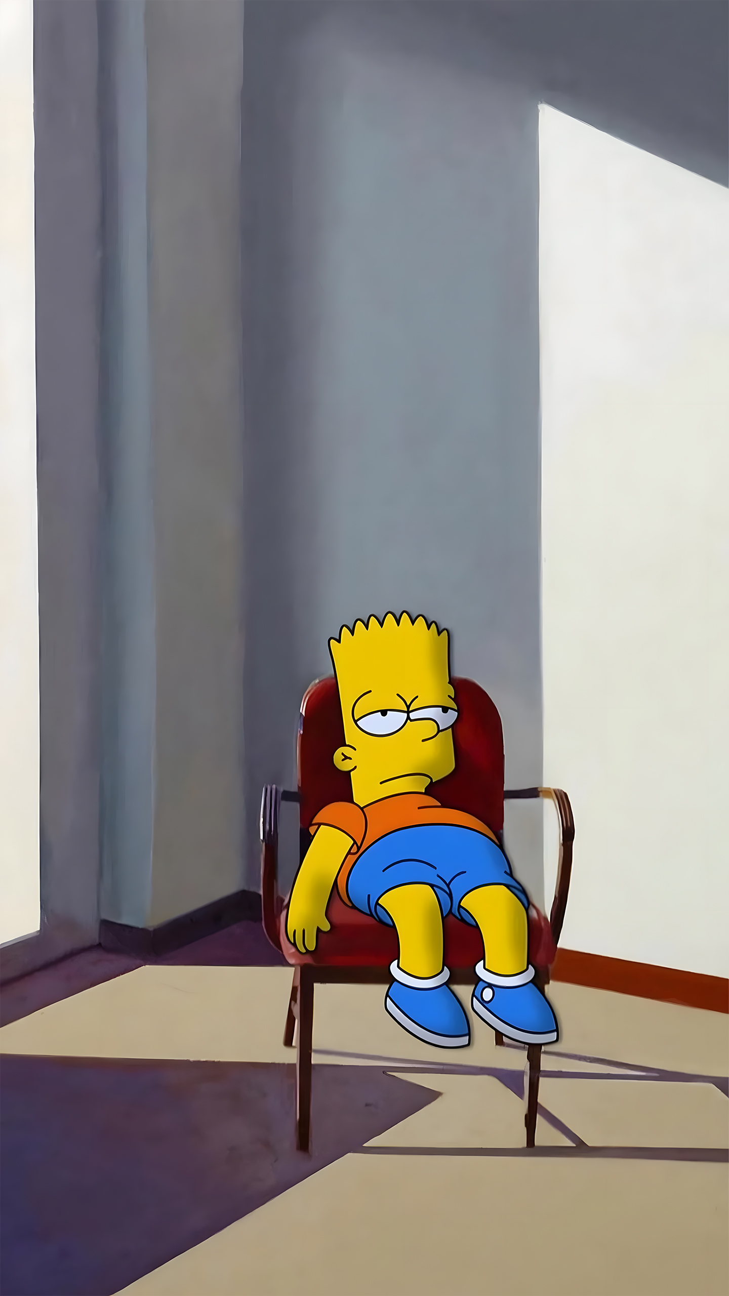 Bart Simpson Moody Chair Moment