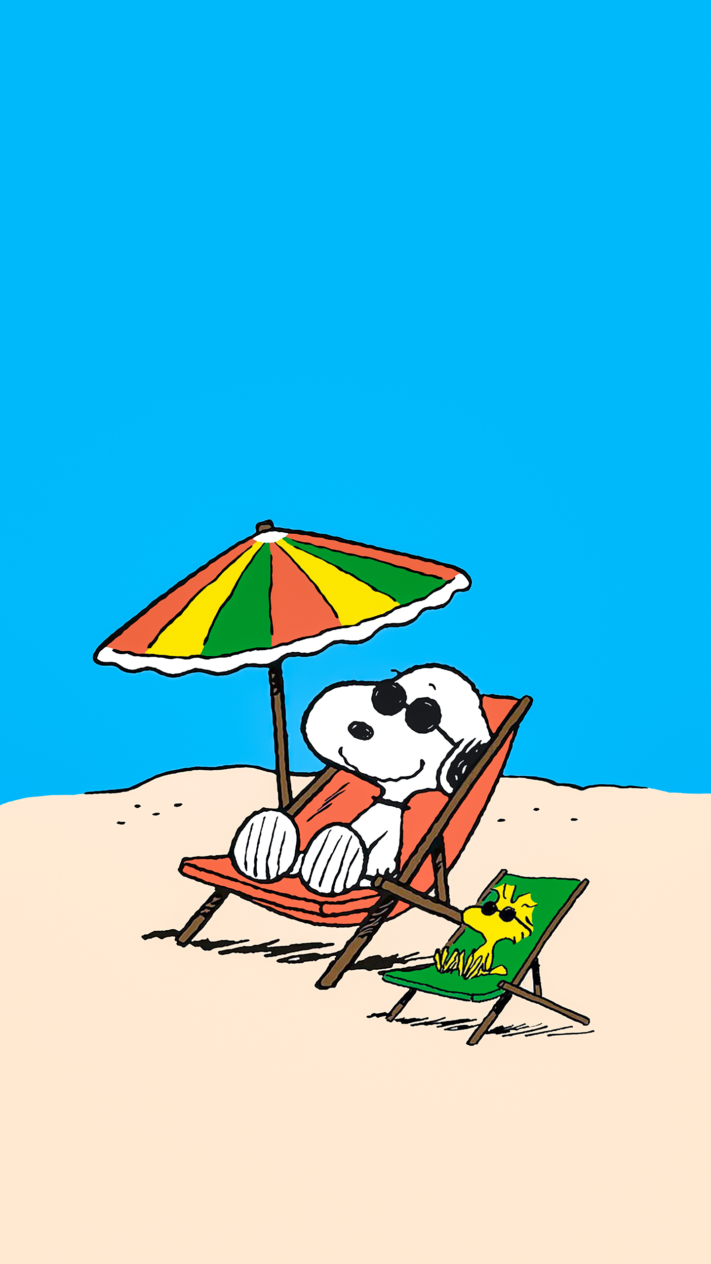 Snoopy Soaking Up the Sun