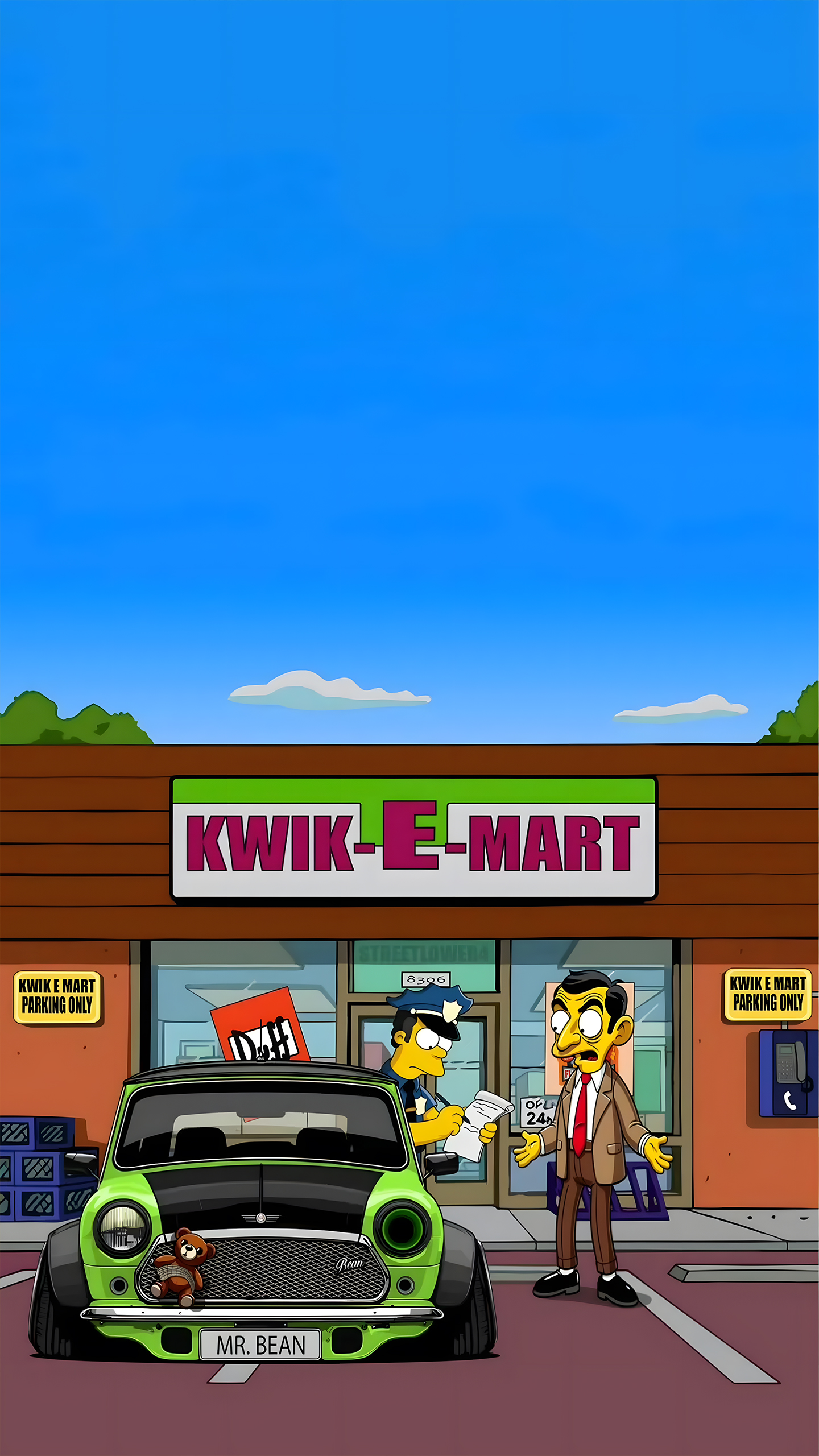 Mr. Bean’s Kwik - E - Mart Chaos Crossover Fun!