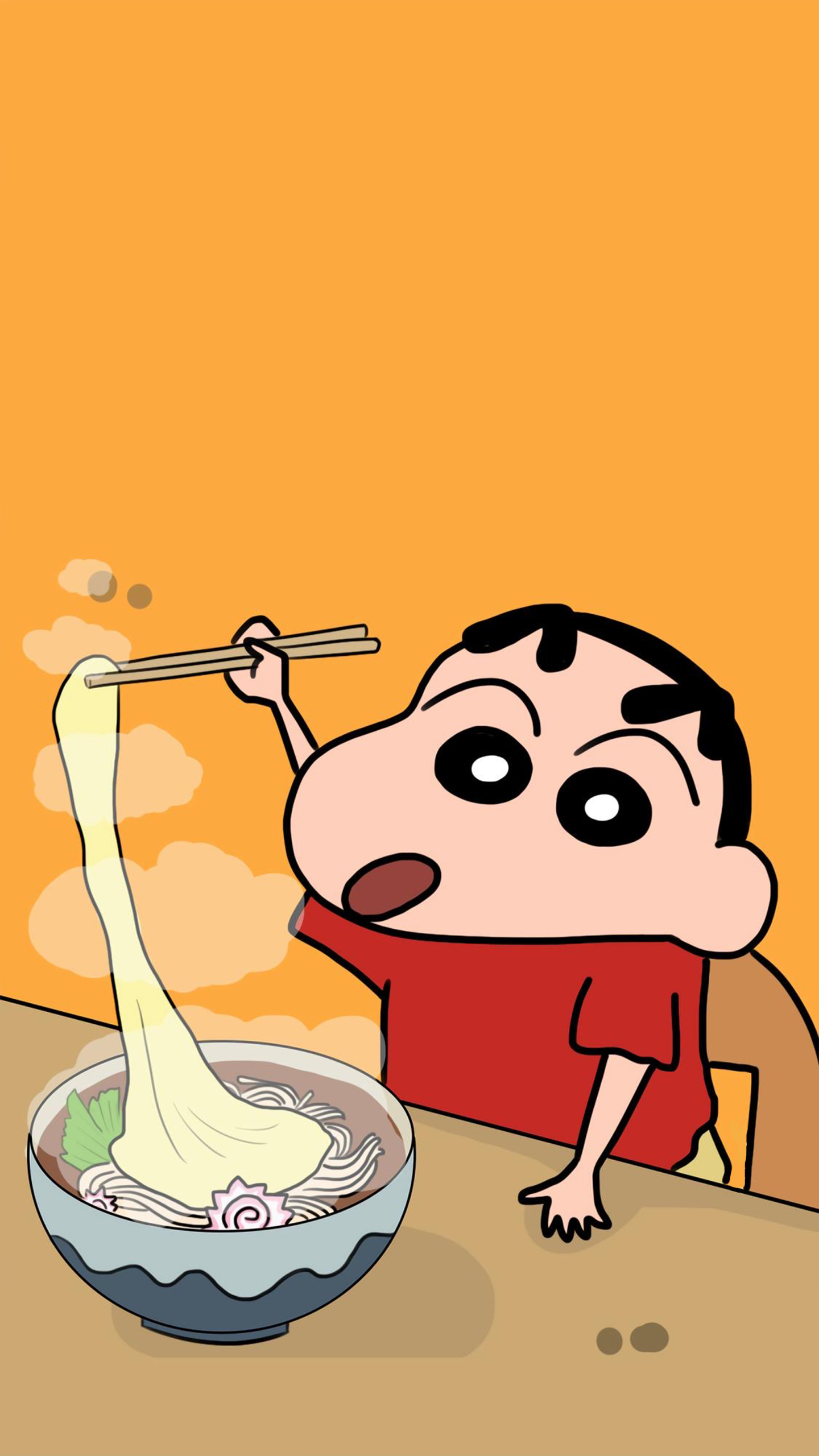 Shin-chan Digs Into Ramen