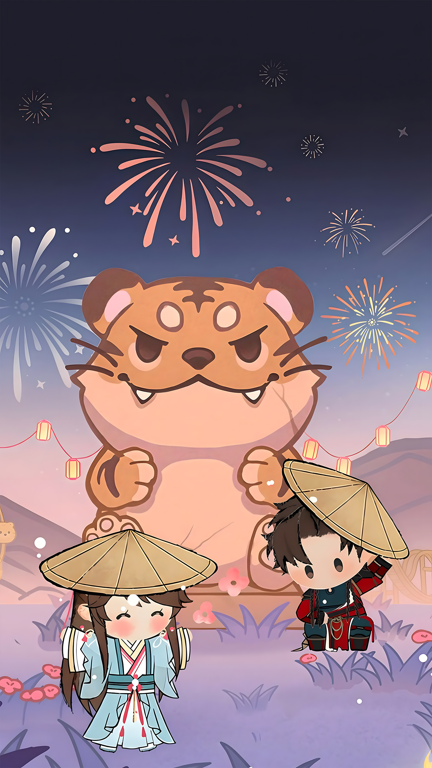Cute Chibis & Giant Tiger: Fireworks Festival Adventure！
