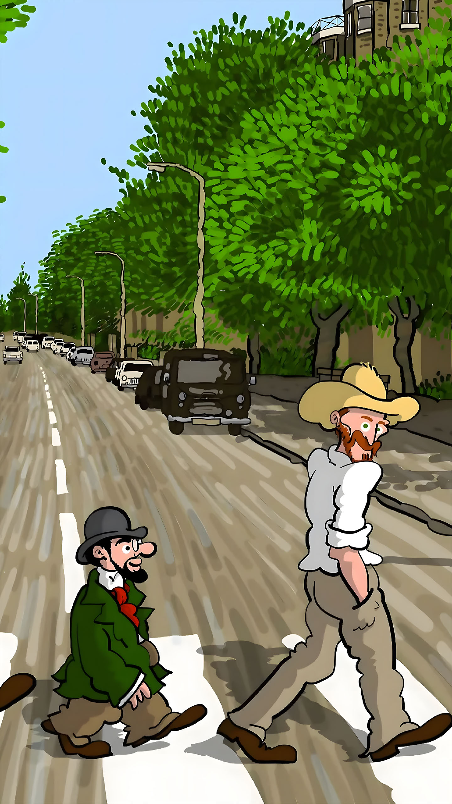Van Gogh Crosses Abbey Road—This Art Mashup Is Pure Fire!