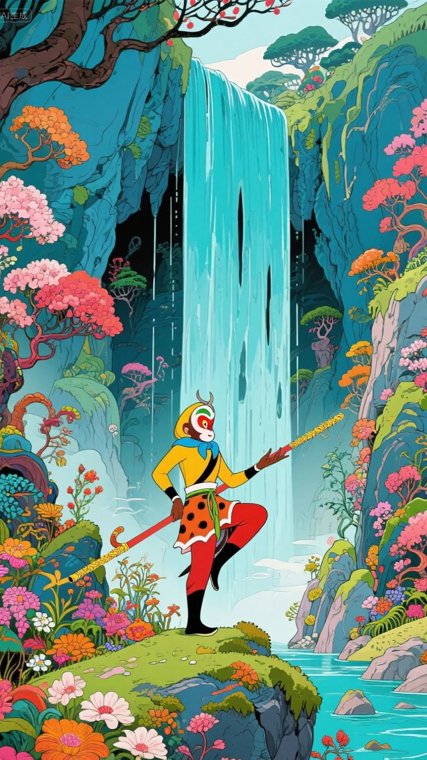 Monkey King’s Enchanted Waterfall Adventure: A Hit in Southeast Asia!