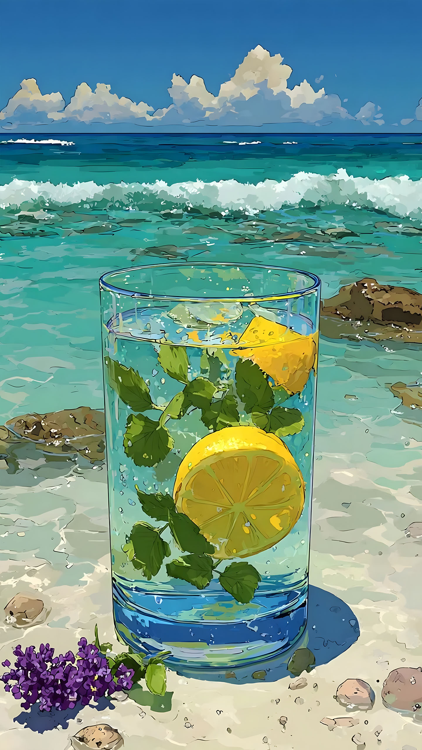 Refresh Your Southeast Asian Beach Day with This Zingy Lemon-Mint Infusion!