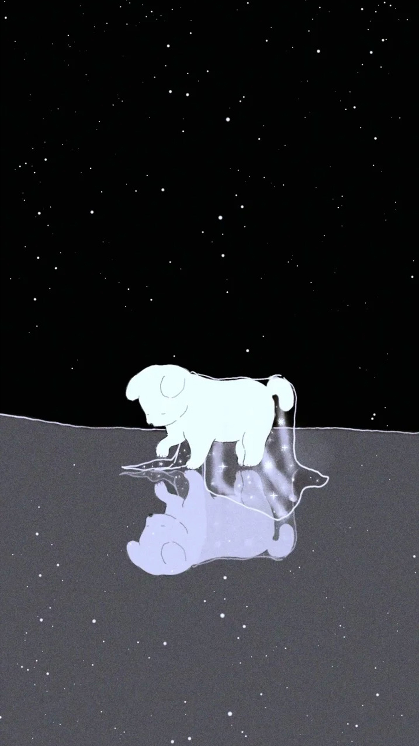 Puppy Snuggles Under the Starry Sky—This Sweet Scene Will Melt Your Heart!