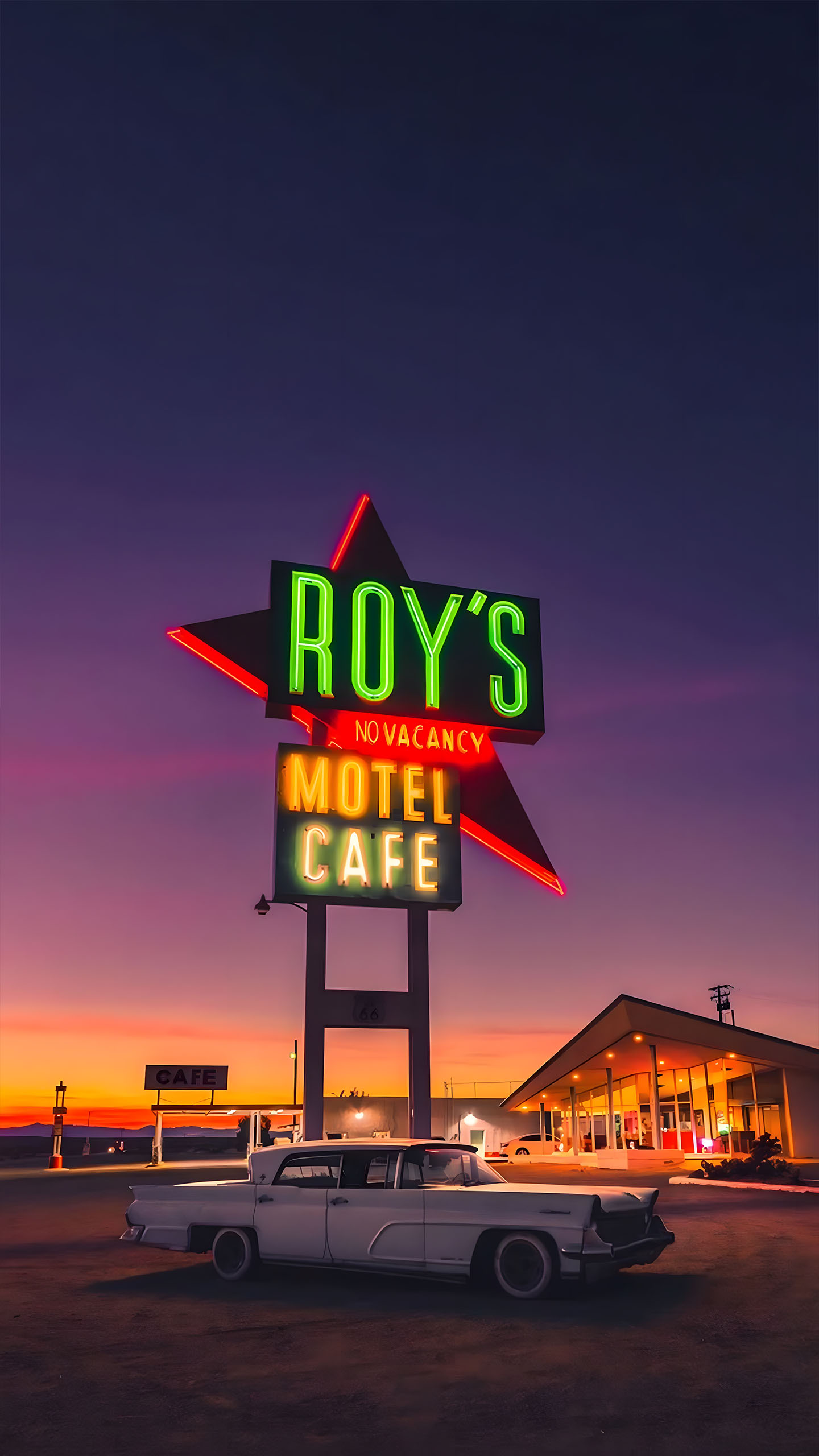 This Roy’s Motel Neon Sign Is Retro Cool: Bold Hues + Vintage Vibe = Perfect Road Trip Charm!