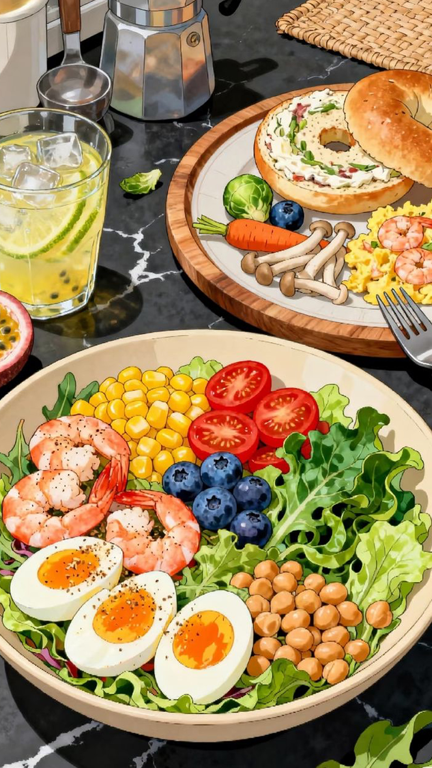 Salad So Colorful It's Like a Rainbow! Wow!