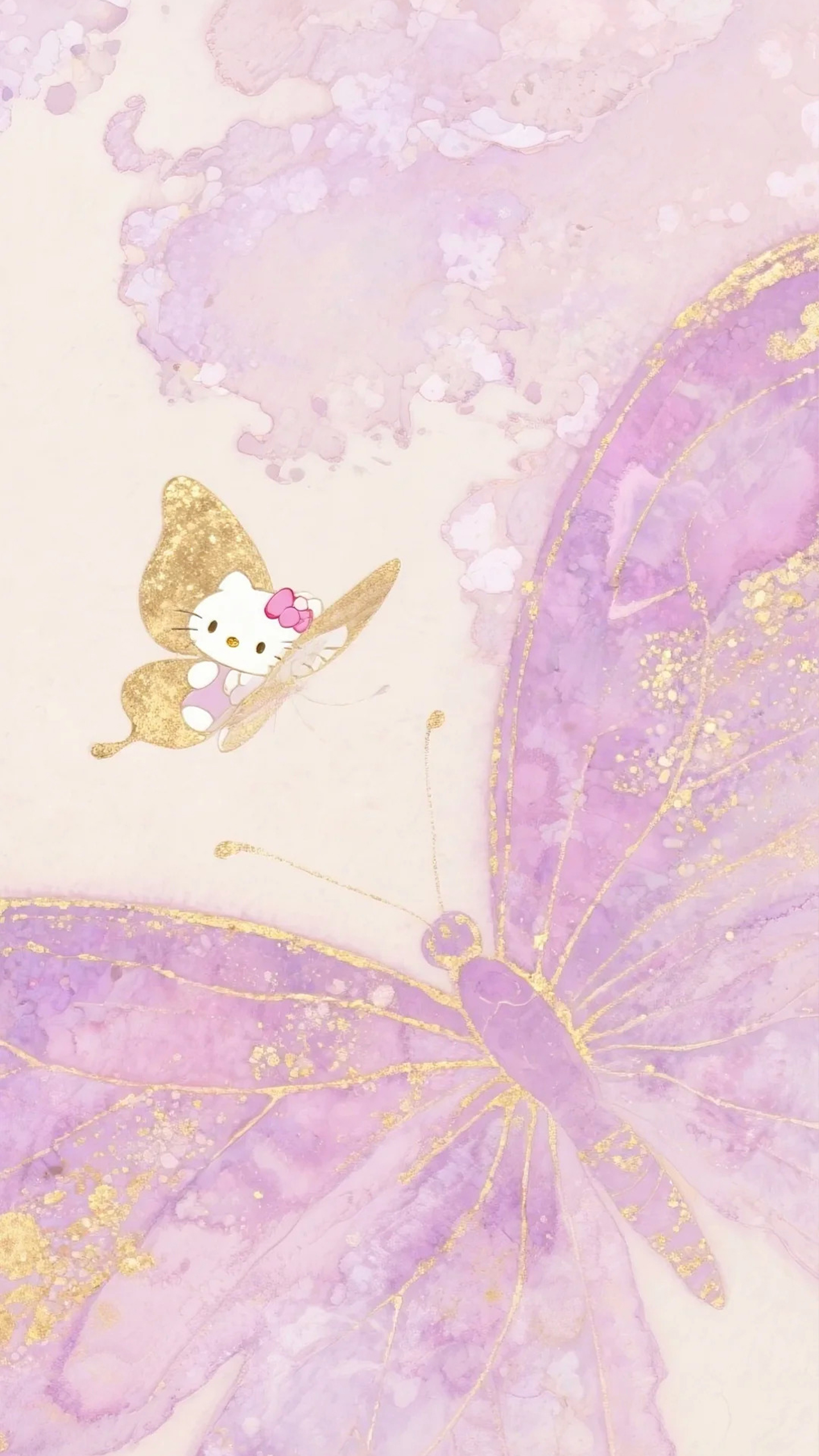 Hello Kitty x Butterfly Art 