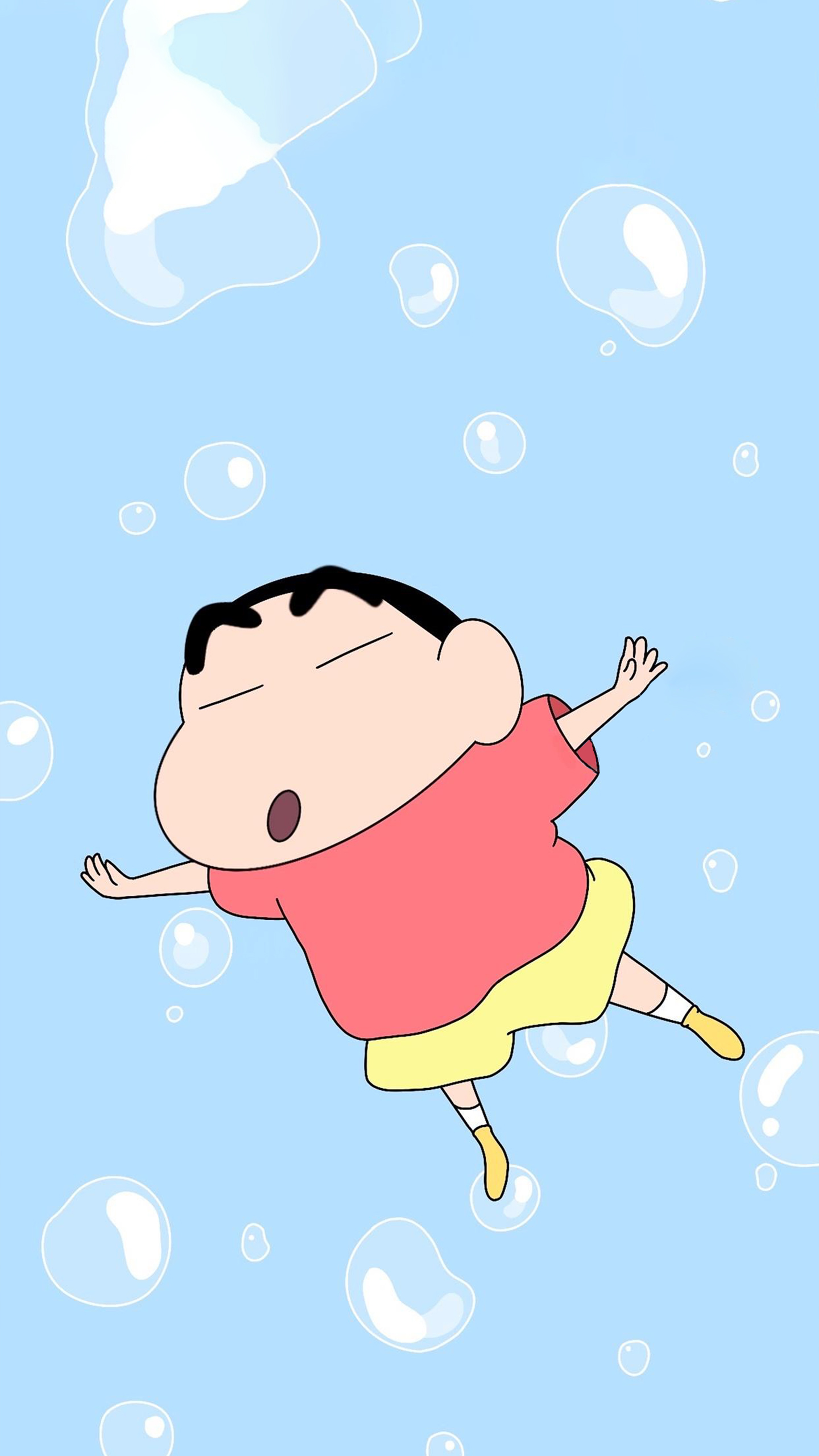 Shin-chan vs. Bubbles