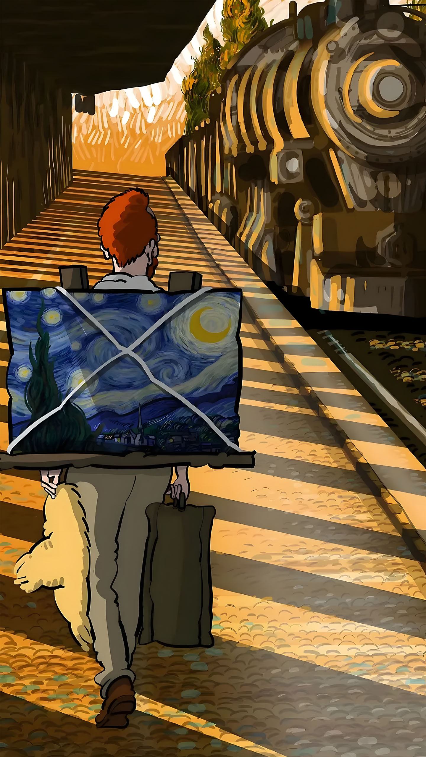 Van Gogh’s Starry Night Takes a Train Ride? You Won’t Believe Where He’s Headed!